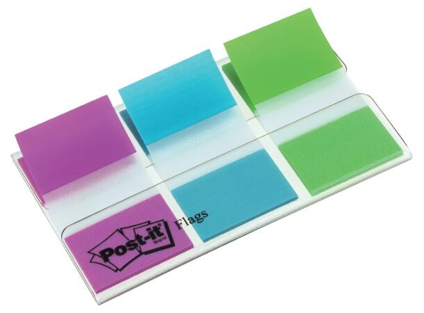 Post-it® Index lilla, blå,grønn (60) 